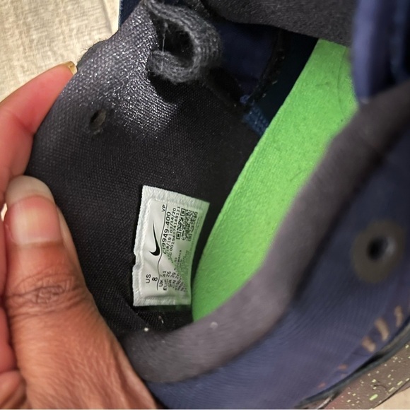 Nike KD 13 Planet of Hoops Midnight Blue/ Black/ Electric Green Size 8 - Picture 9 of 9